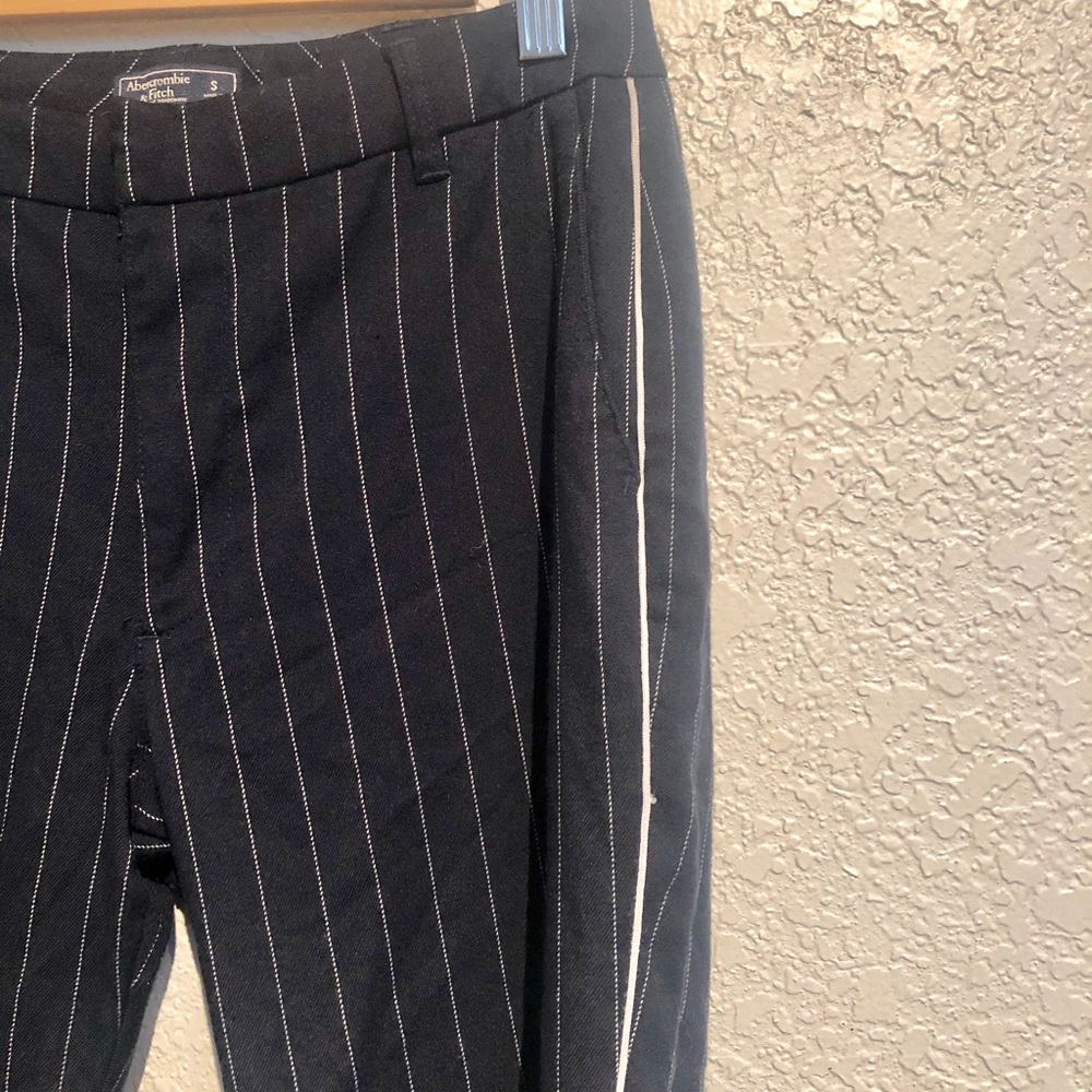 Abercrombie & Fitch Black Pinstripe Pants